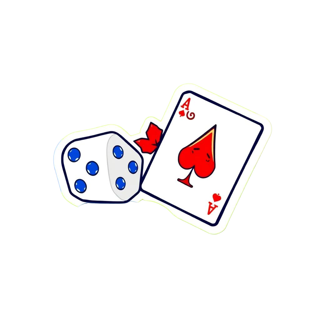 Casino Play CA dice and ace mascot